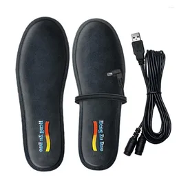 Carpets USB Heated Shoe Insoles Electric Washable Soft Foot Warmers Winter Warm Supplies For Home Camping Skiing Hiking Hunting