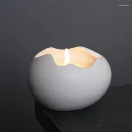 Candle Holders Ceramic Egg Holder Tea Lights Stand Cute Design Scented Centrepiece Shaped Hold