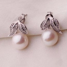 Stud Earrings WATTENS 2024 Natural Pearl Earring 925 Sterling Silver Leaf Jewellery For Women Party Wedding Gift Accessories