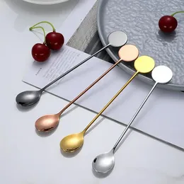 Spoons Mixing Drinks Stirring Spoon Stainless Steel Long Handle Coffee Dishwasher Safe Drink Stirrers Ice Tea Milk