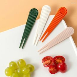 Forks Fashion Creative Wave Pattern Fruit Fork Simple Western Dessert Cake Cute Household Convenient Colourful Colours Sign