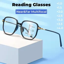 Sunglasses Progressive Multifocal Reading Glasses Anti Blue Light Presbyopia Eyeglasses Near Far Sight Spectacles Hyperopia Diopter To 4.0