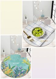 Carpets Round Carpet Rug With NonSlip PVC Underlayer 3D Printed Area For Women Girls Living Room Bedroom Indoor Home DecorCarpets5783532