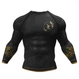 Men's T Shirts High Quality Wholesale Rash Guard Customised Long Sleeve T-shirts Cody Lundin Stretch Fitness Quick Dry Swim Wear Floatsuit