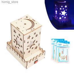 3D Puzzles DIY Colourful Star Lights Model Handmade Projection Lamp Science Technology Educational Kit Puzzle STEM Toy for Children Y240415