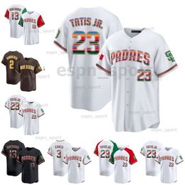 2024 Mexico San Diego Tatis Jr. Padres Custom Baseball Jersey Heritage Juan Soto Manny Machado Ha-Seong Kim Jake Cronenworth Xander Bogaerts Blake Snell Josh Hader