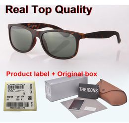 New arrival Brand Design 4202 sunglasses men women plank frame Metal hinge Mirror glass lens fashion sun glasses with Retail case 2510456