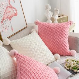 Pillow European And American Style Cover 45x45 Yarn Weaving Creative Square Throw Loft Decoration Sofa Pillowcase