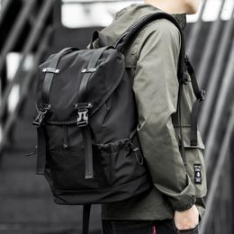 Backpack Fashion Men's 16 Inch Laptop Bag Waterproof Drawstring Travel Large Capacity Outdoor Sport