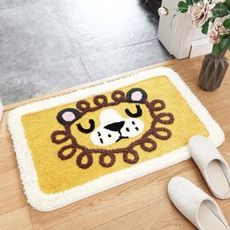 Carpets Bathroom Door Entrance Mat Cartoon Animal Bath Rug Non-Slip Toilet Absorbent Anti-slip