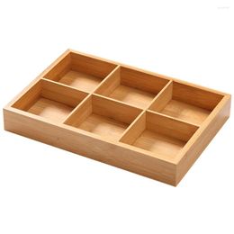 Dinnerware Sets Bamboo Box Delicate Plate Fruit Serving Tray Vegetable Snack Bread Display Household