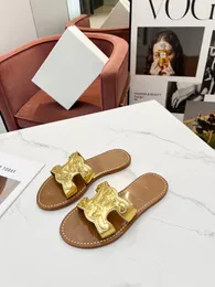 2024 luxury slippers designer Slipper sandal Women man platform perforated sandal made of 0409