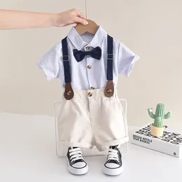 Clothing Sets IENENS Baby Boys Summer 2pcs T-Shirt Overalls Shorts Infant Toddler Cotton Wear Tops Pants Kids Suits 1-4 Years