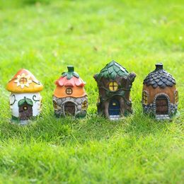 Garden Decorations Resin Sculpture Creative Accessories Home Decor Micro Landscape Pinecone House Statue Balcony