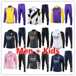 2024 2025 Real Madrids tracksuit training suit VINI JR BELLINGHAM 23/24/25 real Madrides Long Sleeves men kids football kit sportswear chandal futbol survetement