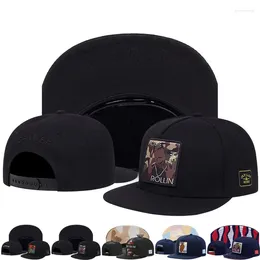 Ball Caps Luxury Unisex Fashion Men's Baseball Flat Brim Sunhat HipHop Women's Sports Cap Casual Adjustable Streetstyle Gorras Hombre