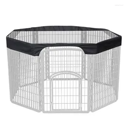 Cat Carriers Dog Game Fence Mesh Top Cover | Doghouse Shading For Outdoors Black Silver-coated Suitable Octagonal Cage