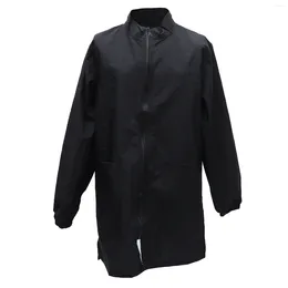 Dog Apparel Grooming With Zipper Waterproof Smock Work Clothes For Salon Black