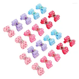 Dog Apparel Pet Headdress Rubber Band Bow Multi Purpose Attractive Beautiful Avoid Staining Hair For Small Dogs