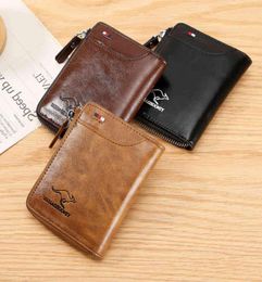 2021 new kangaroo wallet men039s short soft leather largecapacity card holder multicard pocket men039s wallet94727331813264