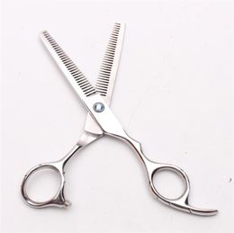 60039039 Japan 440C Professional Human Hair Scissors Barberquots Hairdressing Shears Thinning Shears Double Side Teeth 153565135