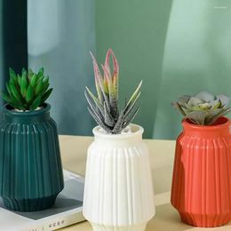 Vases Simple Modern Flower Vase White Plastic Pot Basket Nordic Home Living Room Decoration For Wedding