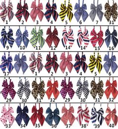 50pclot Factory New Colourful Handmade Adjustable Big Dog puppy Pet butterfly Bow Ties Neckties Dog Grooming Supplies LY011007513