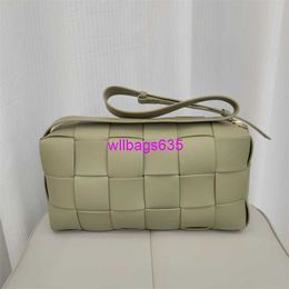 Leather Shoulder Bags BottegVeneta Designer Bags 2024 Springsummer Korean Edition New Handmade Woven Pillow Bag Cowhide Square Bag Genuine have logo HB83QJ