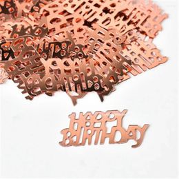 Party Decoration 15g/bag Rose Gold Confetti Happy Birthday 21 30 40 50 60 Throwing Decor For Adult Throw