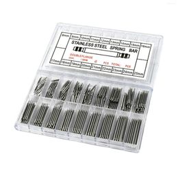 Watch Repair Kits 360Pcs Stainless Steel Band Spring Bars 8-25mm Watchmaker Double Flange Release 18 Sizes Straight Pin