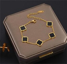 Brincos de colar de pingentes de jóias de grife de grife Brincos de pulseira de ouro e prata Mãe de pérolas Green Flower Luxury Colar2114758