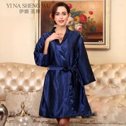 Ethnic Clothing Womens Robe S Faux Bath Kimono Gown Female Sexy Bathrobe Nightgown Mujer Pijama Femme Homewear