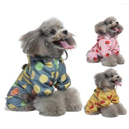 Dog Apparel Waterproof Clothes Raincoat Soft Impermeable Water Proof Clothing Small Medium Dogs Jumpsuit Overalls