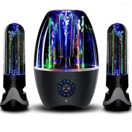 Decorative Figurines Wholesale Online Home Bar Bluetooth 5.0 Multi Colored LED Light AUX Play Dancing Water Fountain Speaker