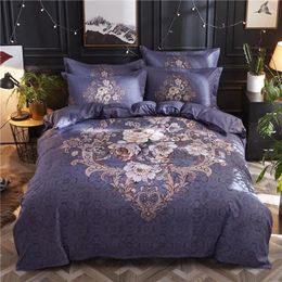 Bedding Sets 43 Botanical Flowers Print Set Brushed Cotton Soft Warm Blossom Floral 1 Duvet Cover Bed Sheet 2Pcs Pillowcases