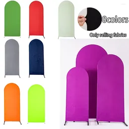 Party Decoration Festival Wedding Arch Cover Elastic Thick Covers For Backdrop Stand Solid Pographic Background Birthday