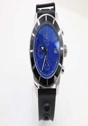 black rubber Blue dila Quartz Chrono movement 1884 Wristwatch ocean watch Stainless Steel Men039s Brand watch8447103