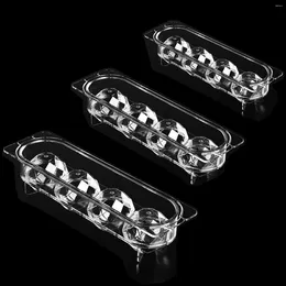 Baking Moulds 3Pcs Ice Moulds Set 3 Sizes Cube Tray For Freezer Large With Lid 4 Slots Diamond Ball Maker Mould Reusable