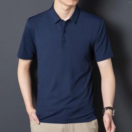 Men's Polos DJUF2024 The Short Sleeved T-shirt Is Made Of Ammonia Which Skin Friendly Smooth And Delicate