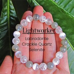 Link Bracelets Reiki Women Healing Crystal Yoga Stone Bracelete Beads Opal Simplicity Jewelry Couple Gift Lady