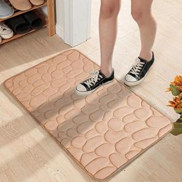 Bath Mats Bathroom Mat Memory Foam Super Water Absorption Machine Washable Rug Soft Absorbent Quick Dry