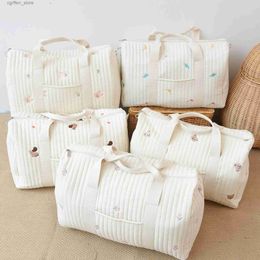 Diaper Bags New Large Maternity Bag For Baby Diaper Maternal Mommy Bag Quilted Nappy Maternity Packs Toiletry Bag Mom Travel Tote L410
