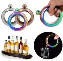 4 Colors 35oz Stainless Steel Bracelet Hip Flask High Quality Wine Whiskey Drinkware Alcohol Flask Metal Liquor Bottle CCA8081 105430254