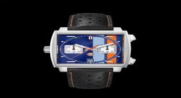 Wristwatches mens wristwatch casual 44mm mens square quartz watch coated glass original pin buckle multicolor wristwatch9330951