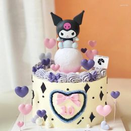 Party Supplies Anime Figure Cake Decorate For Girl Princess Happy Birthday Accessories Topper Baby Shower Wedding Decoration Gift