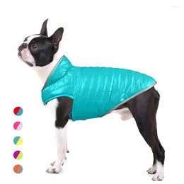 Dog Apparel Winter Warm Reflective Down Jacket Pet Dogs Costume Puppy Light-weight Hoodie Coat Clothes For Teddy Bear Chihuahua
