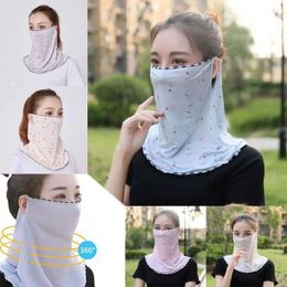 Scarves Hanging Ear Sunscreen Mask Fashion Traceles Anti-ultraviolet Printing Breathable Cycling Balaclava Summer