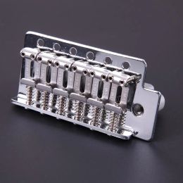 Guitar For Fd Strat 1 Set 6 Strings Chrome Guitar Tremolo Bridge With Bar Musical Instrument Guitar Accessories Dropshipping