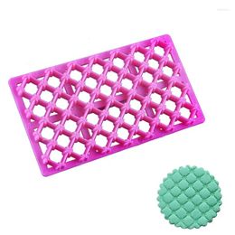 Baking Moulds Plastic Printing Biscuits Cake Cookies Cutter Fondant Lace Decoration Petal Quilt Embosser Mold Tools H150