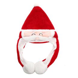 Lighted Snowman Deer Hat Santa Claus Reindeer Xmas Gifts Cap Peluches LED Christmas Gift for Child